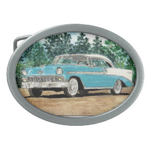 Chevy 1956 ovale gürtelschnalle