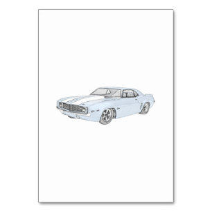 Chevy 1969 Camaro Tischnummer