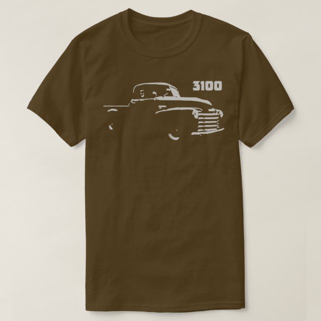 Chevy 3100 Antique 1950 Lieferwagen LKW Geschenk f T-Shirt (Design vorne)