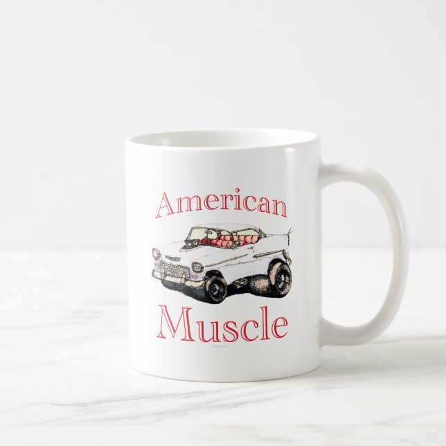 chevy amerikanischer Muskel 55 Kaffeetasse (Rechts)