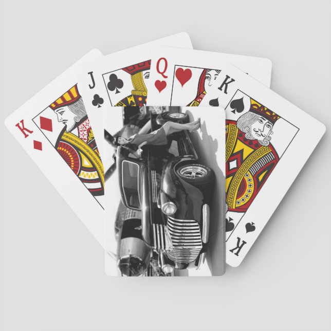 Chevy Auto-Lieferwagen-LKW-Button 1941 herauf Spielkarten (Rückseite)