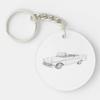 Chevy Bel Air Kabriolett 1957, das Acryl zeichnet