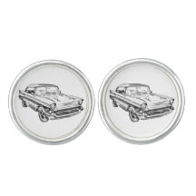 Chevy Bel Air-klassische Auto-Illustration 1957