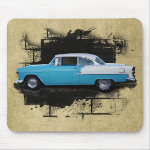 Chevy Bel Luft klassische Autos 1955 Mousepad