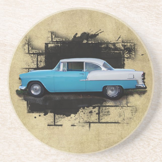 Chevy Bel Luft klassischer Auto Untersetzer 1955 (Vorne)