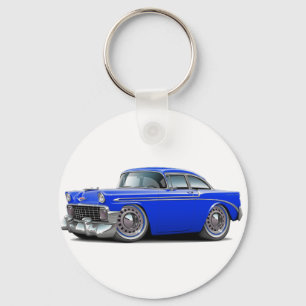 Chevy Belair Blau-Auto 1956 Schlüsselanhänger