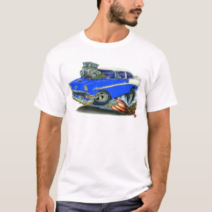Chevy Belair Blau-Auto 1956 T-Shirt