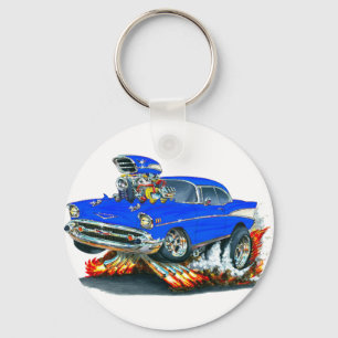 Chevy Belair Blau-Auto 1957 Schlüsselanhänger