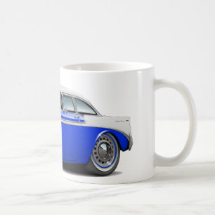 Chevy Belair Blau-Weißes Auto 1956 Kaffeetasse