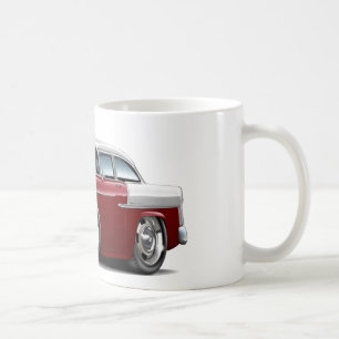 Chevy Belair Kastanienbraun-Weißes Auto 1955 Tasse