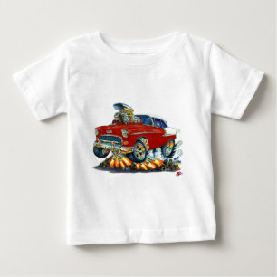 Chevy Belair kastanienbraunes Auto 1955 Baby T-shirt