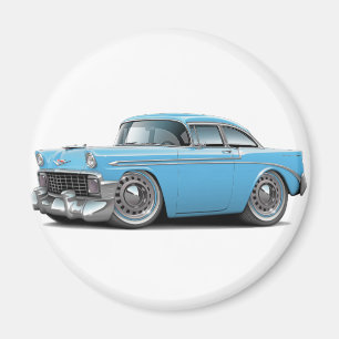 Chevy Belair lt 1956 Blue Car Magnet