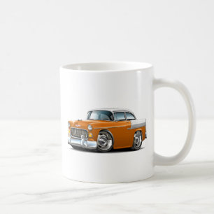 Chevy Belair Orange-Weißes Auto 1955 Kaffeetasse
