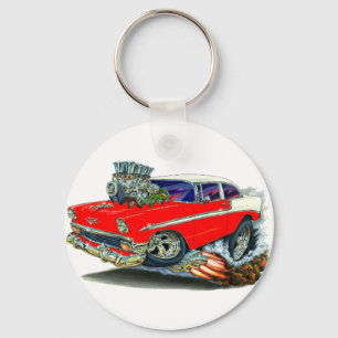 Chevy Belair Rot-Auto 1956 Schlüsselanhänger