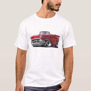 Chevy Belair rotes konvertierbares frisiertes Auto T-Shirt