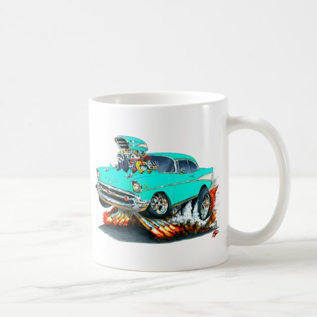 Chevy Belair Türkis-Auto 1957 Tasse (Rechts)