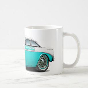 Chevy Belair Türkis-Weißes Auto 1956 Tasse
