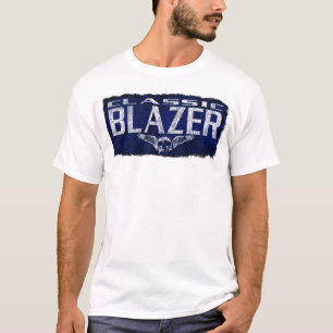 Chevy Blazer blauer Klassiker Winged Schädel T-Shirt