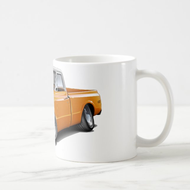 Chevy C10 Orange-Weißer Spitzen-LKW 1970-72 Kaffeetasse (Rechts)