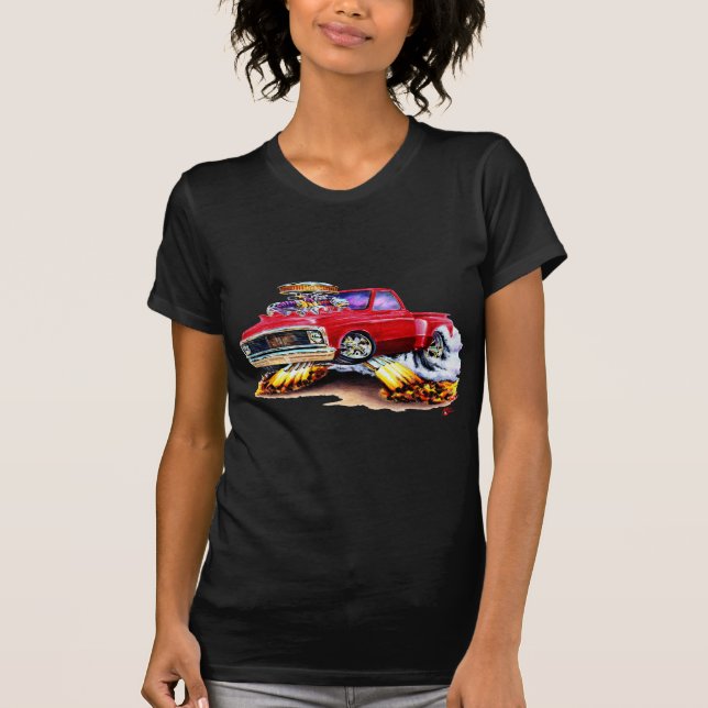 Chevy C10 Rot-LKW 1970-72 T-Shirt (Vorderseite)