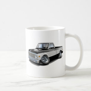 Chevy C10 Schwarz-weißer LKW 1970-72 Kaffeetasse