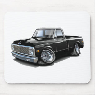 Chevy C10 Schwarz-weißer Spitzen-LKW 1970-72 Mousepad