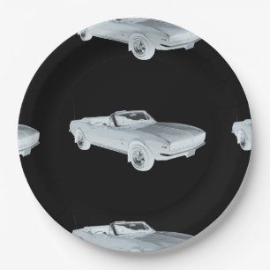 Chevy Camaro RS Muskel-Auto-Pop-Kunst 1967 Pappteller