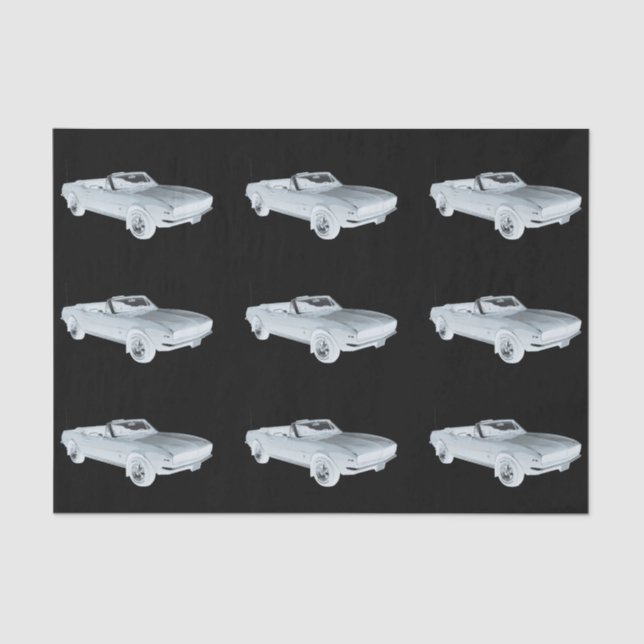 Chevy Camaro RS Muskel-Auto-Pop-Kunst 1967 Seidenpapier (Vorderseite)