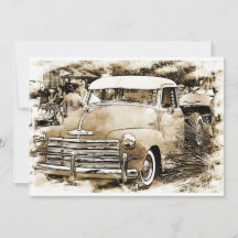 Chevy Chevrolet Truck aus den 50er Jahren