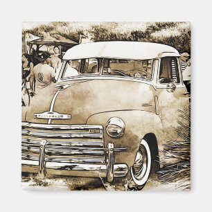 Chevy Chevrolet Truck aus den 50er Jahren Magnet