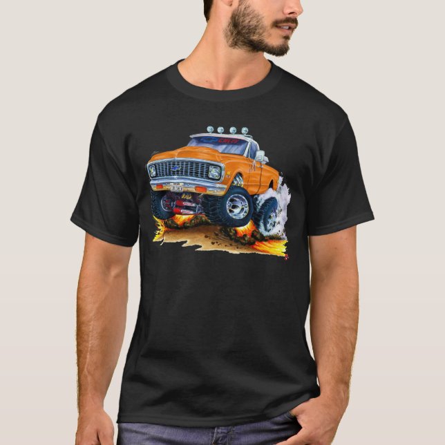 Chevy CK1500 Orangen-LKW 1970-72 T-Shirt (Vorderseite)