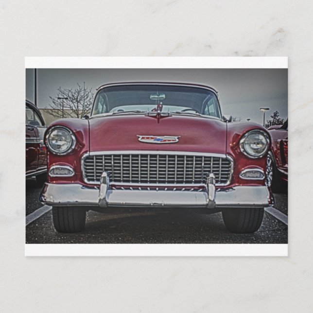 Chevy Classic Car HDR Foto Picture Gift Shirt Tass Postkarte (Vorderseite)