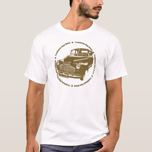 Chevy Coupé-traditionelles frisiertes Auto 1941 T-Shirt (Vorderseite)