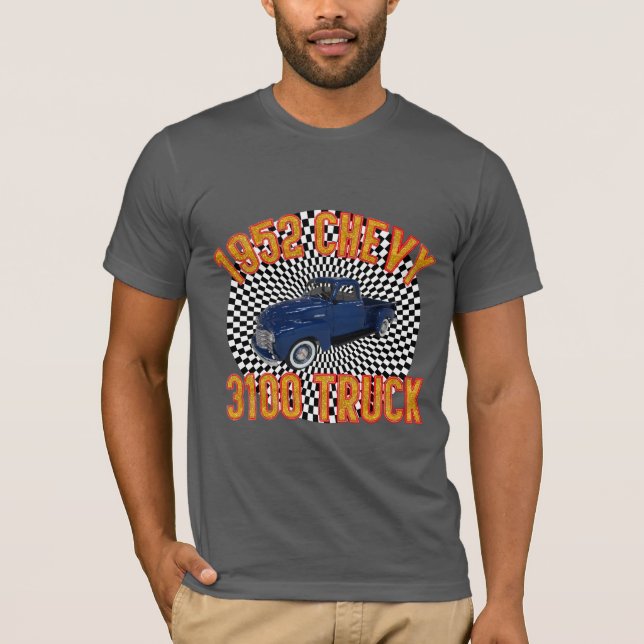 Chevy der Klassiker der Männer LKW 1952 T-Shirt (Vorderseite)