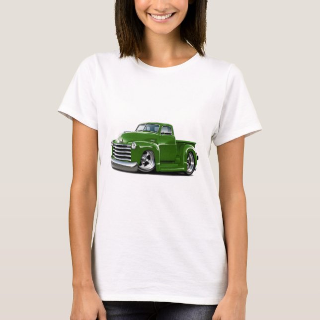 Chevy grüner LKW 1950-52 T-Shirt (Vorderseite)