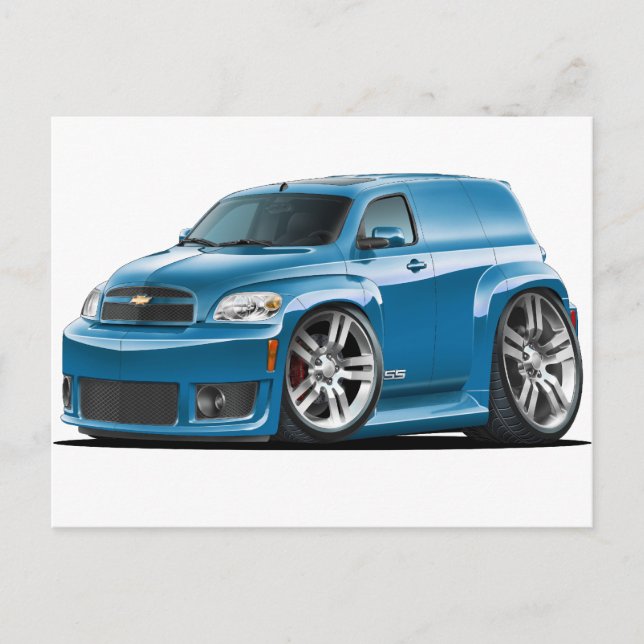 Chevy HHR SS Aquamarin Panel Truck Postkarte (Vorderseite)