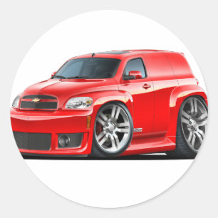Chevy HHR SS Red Panel Truck Runder Aufkleber