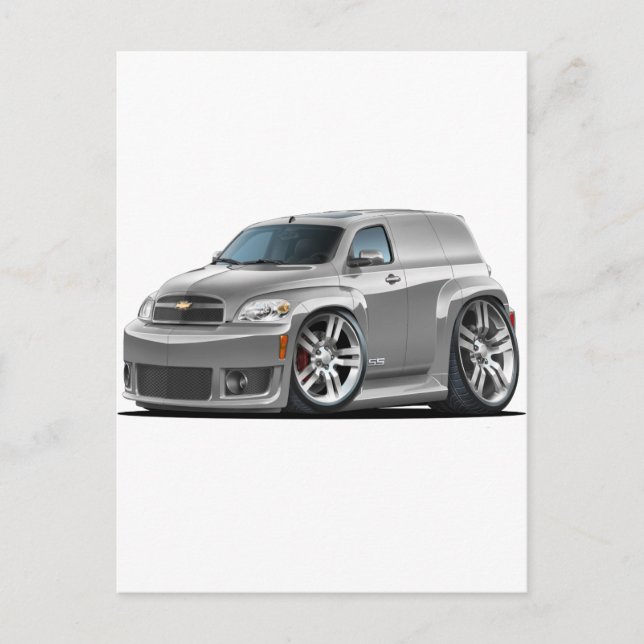 Chevy HHR SS Silver Panel Truck Postkarte (Vorderseite)