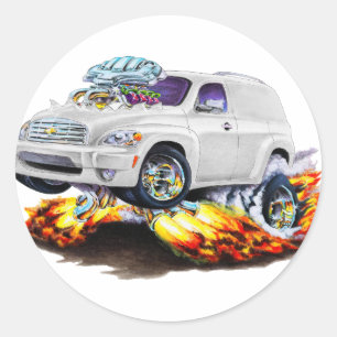 Chevy HHR White Panel Truck Runder Aufkleber