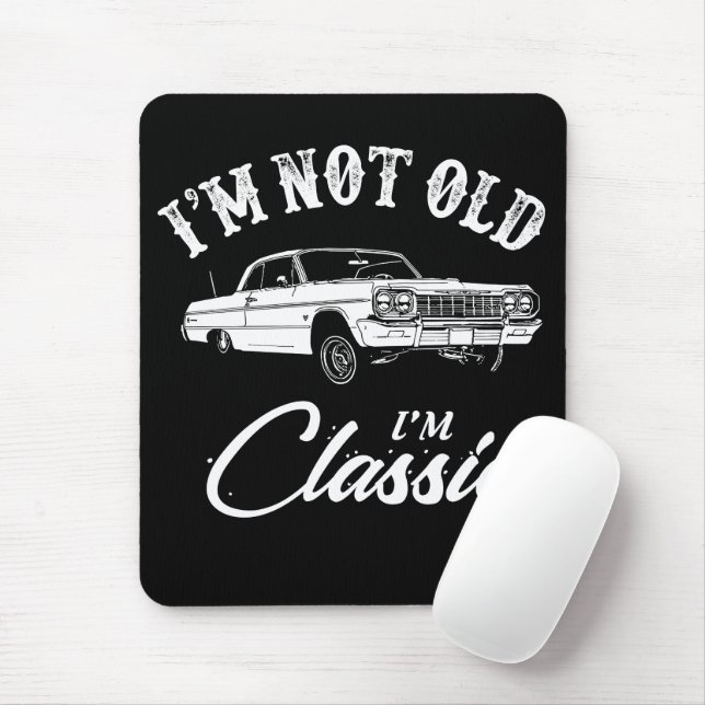 Chevy Impala Classic Car Mousepad (Mit Mouse)