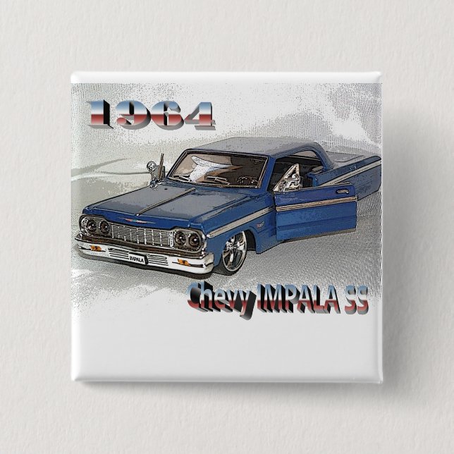 Chevy IMPALA SS Knopf 1964 Button (Vorderseite)