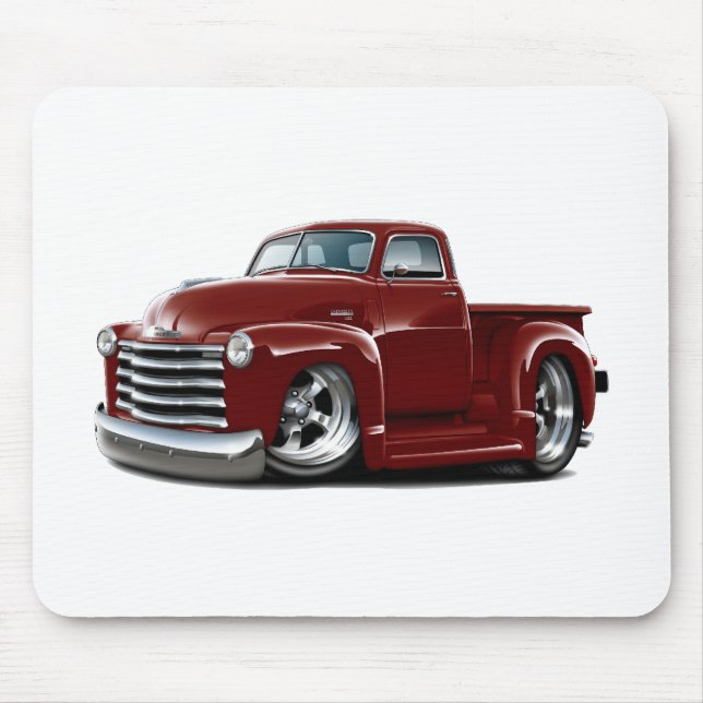 Chevy kastanienbrauner LKW 1950-52 Mousepad (Vorne)