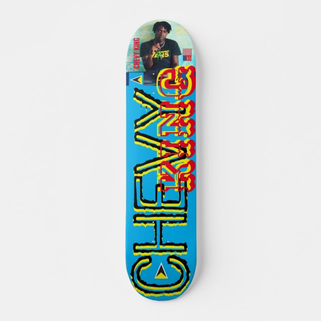 CHEVY KING 2023 NEW /SIGNED7 3/4" Skateboard Deck (Vorne)