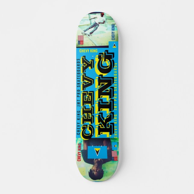 CHEVY KING OFFIZIELL 7 3/4" Skateboard Deck (Vorne)