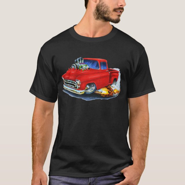 Chevy Lieferwagen-Rot 1957 T-Shirt (Vorderseite)