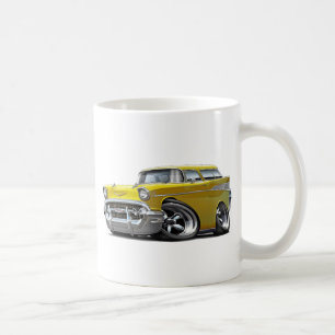 Chevy Nomade-Gelb-frisiertes Auto 1957 Kaffeetasse