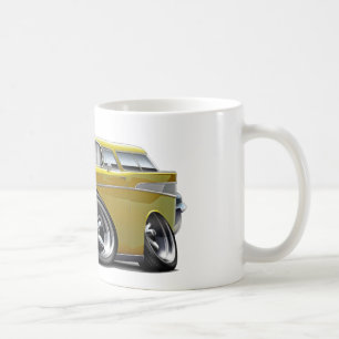 Chevy Nomade-Gelb-frisiertes Auto 1957 Tasse