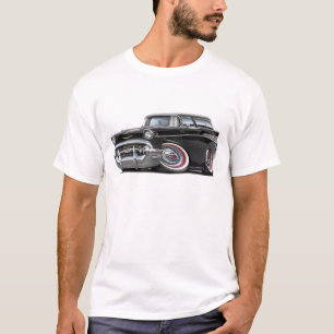 Chevy Nomade-Schwarz-Auto 1957 T-Shirt