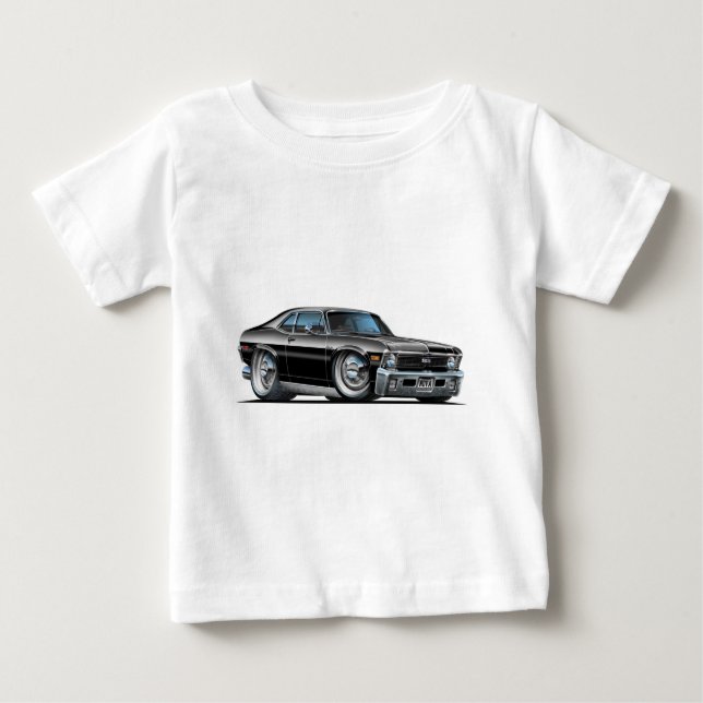 Chevy Nova-Schwarz-Auto Baby T-shirt (Vorderseite)