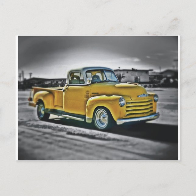 Chevy Pick Up Postkarte (Vorderseite)